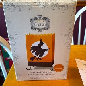 Hallmark Cackling Witch Luminary. Vintage. New in box. Indoor / outdoor use
